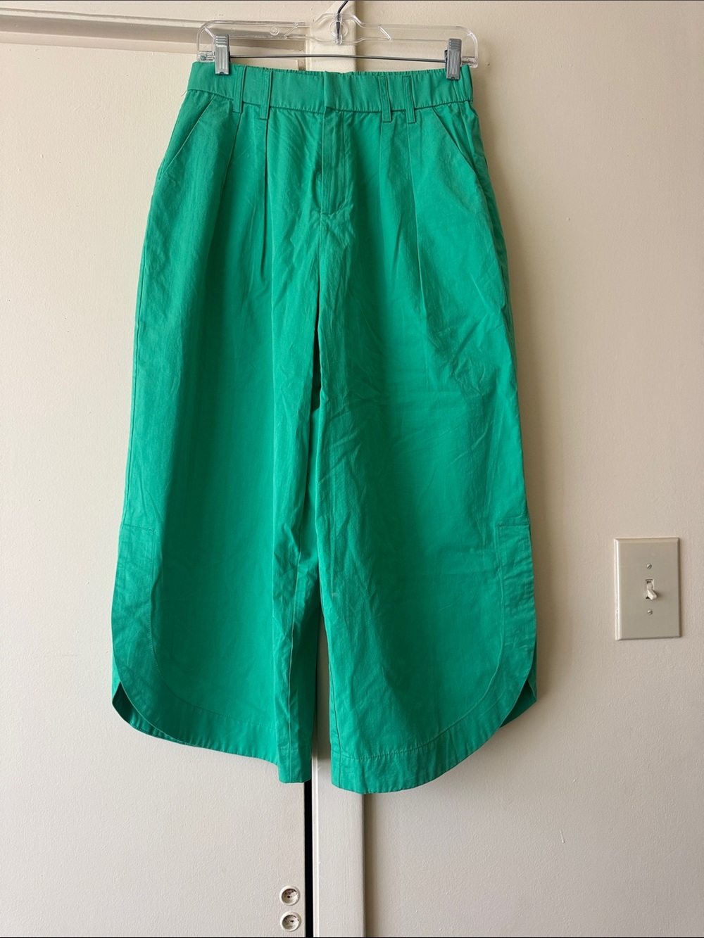 Anthropologie x Mare Wide-Leg Pants in Bright Green